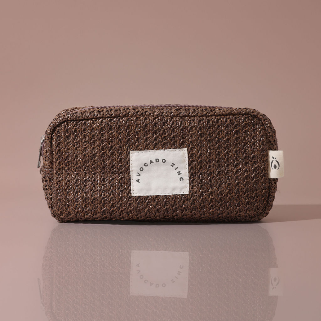 Chocolate Straw Pouch